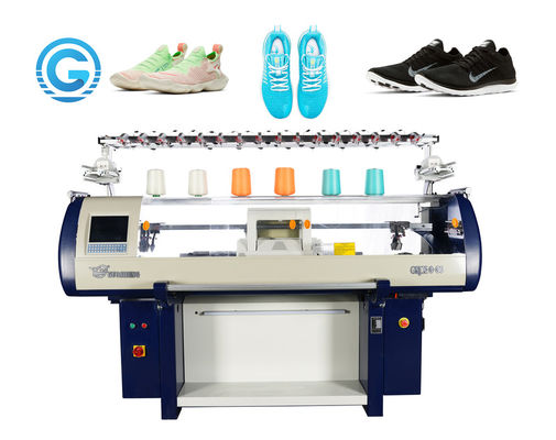 quality jacquard upper vamp shoes knitting machine weaving factory